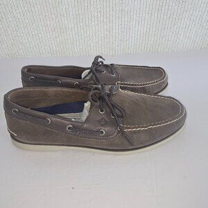 Sperry Top-Sider Men’s Leather Boat Shoes 2-EyeGray Size 11M Excellent Condition